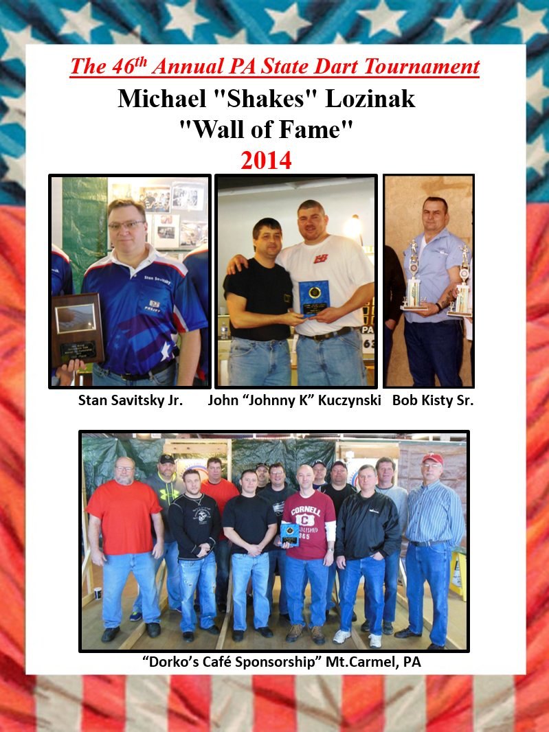 Class of 2014 - Stan Saviski Jr, John "Johnny K" Kuczynski, Bob Kisty Sr., Dorko's Cafe