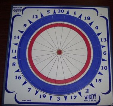 American Wooden Dartboard